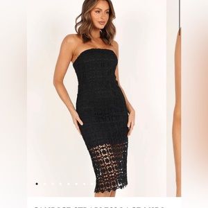 Petal and Pup Candice strapless lace dress